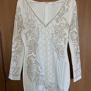 Womens Venus white bedazzled dress